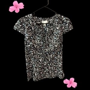 ANN TAYLOR LOFT - WOMEN'S SHORT SLEEVE BLOUSE - SIZE 8